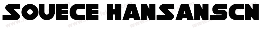 Souece HanSansCN Med字体转换